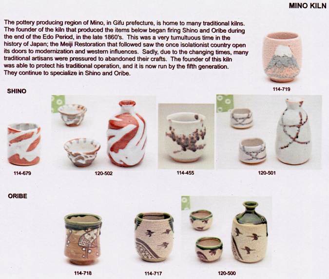 Mino Kiln Japanese Ceramic Ware