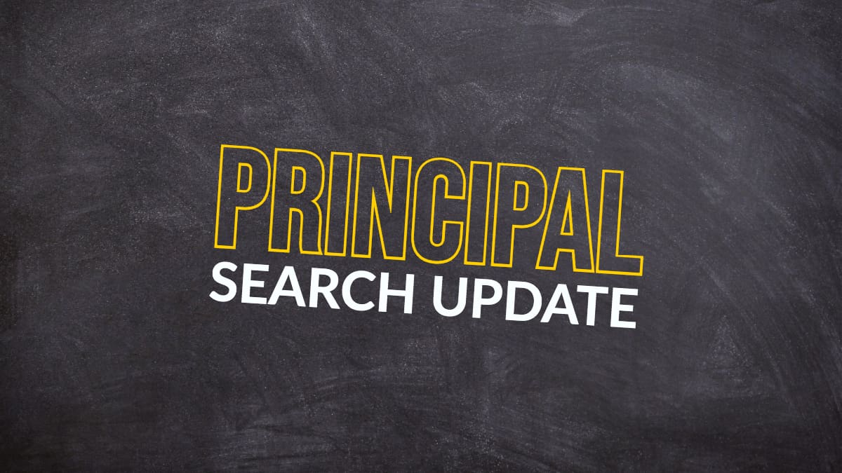Principal Search Update Holy Trinity High School