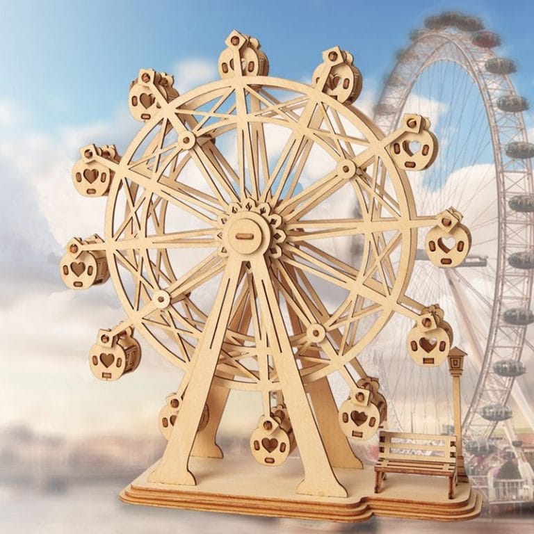 3D Holzmodell Romantisches Riesenrad zum selber bauen