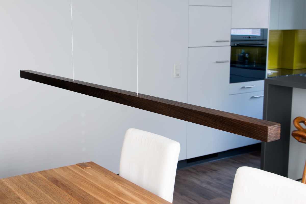 LED Esstischleuchte / Pendelleuchte Eiche Nussbaum HolzLED