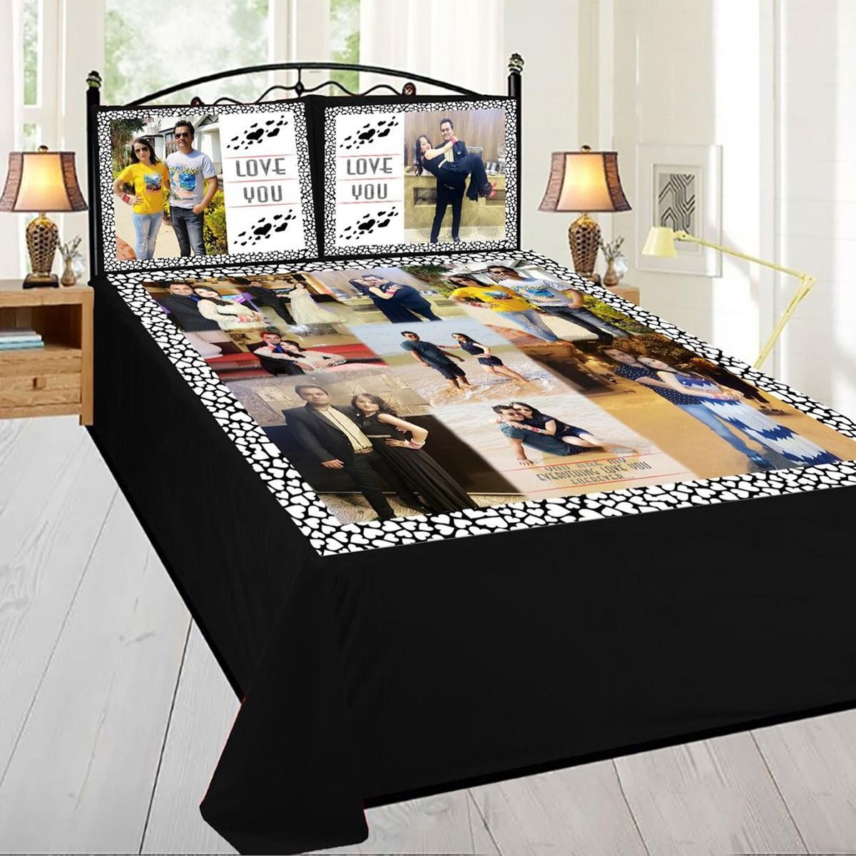 Customized Bedsheets with Picture Grid HoMafy