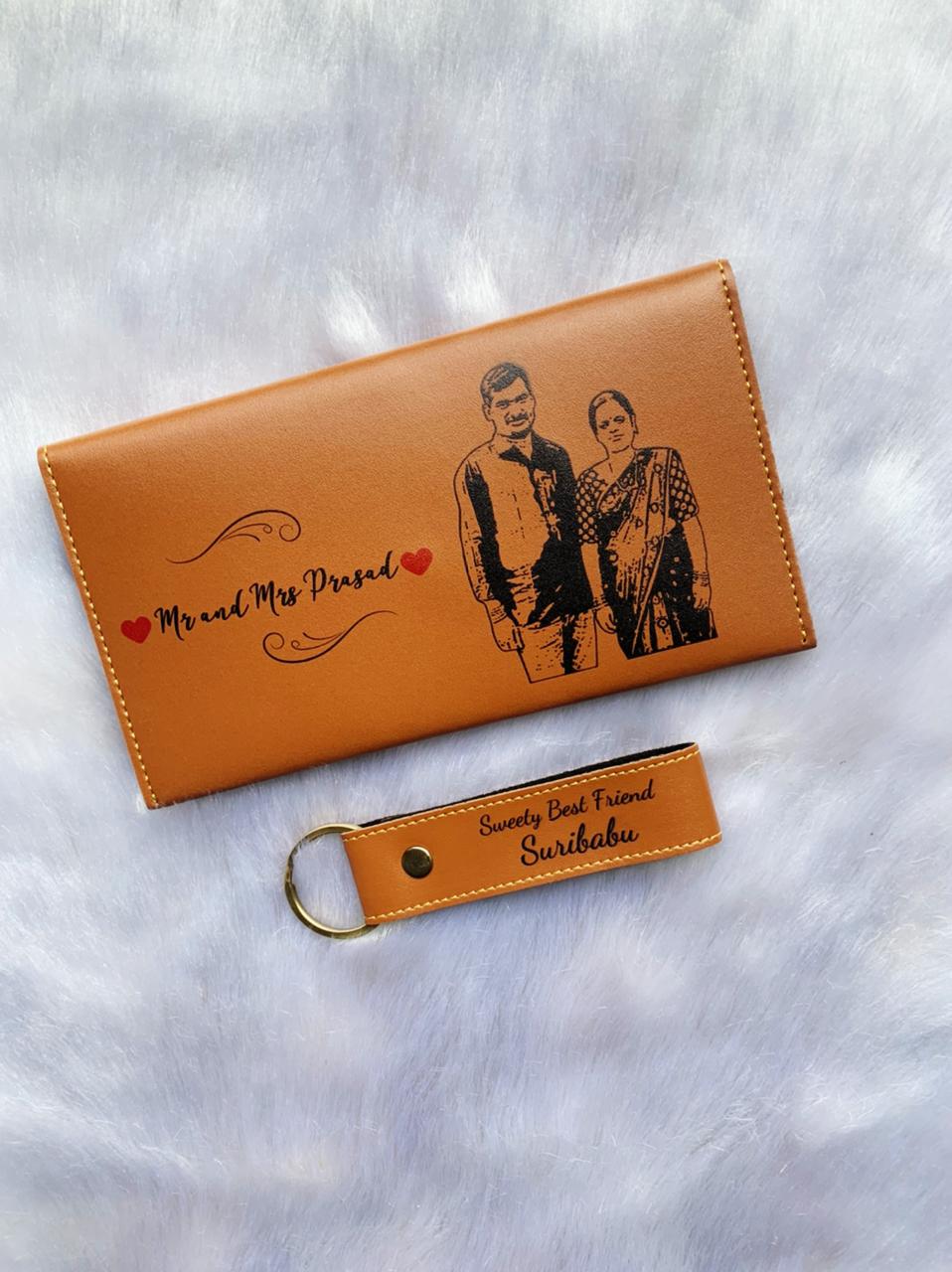 Customized Printed Ladies Wallet With Printed Keychain HoMafy