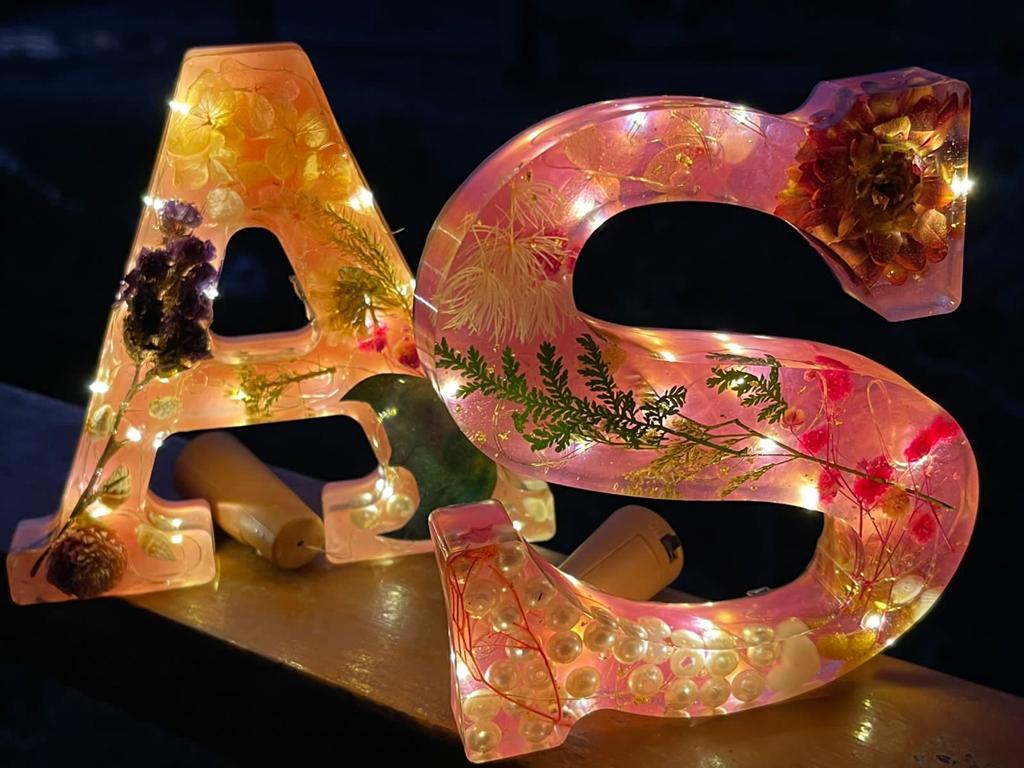 LED Resin Letter Lamps Customized Alphabet Lamps Homafy