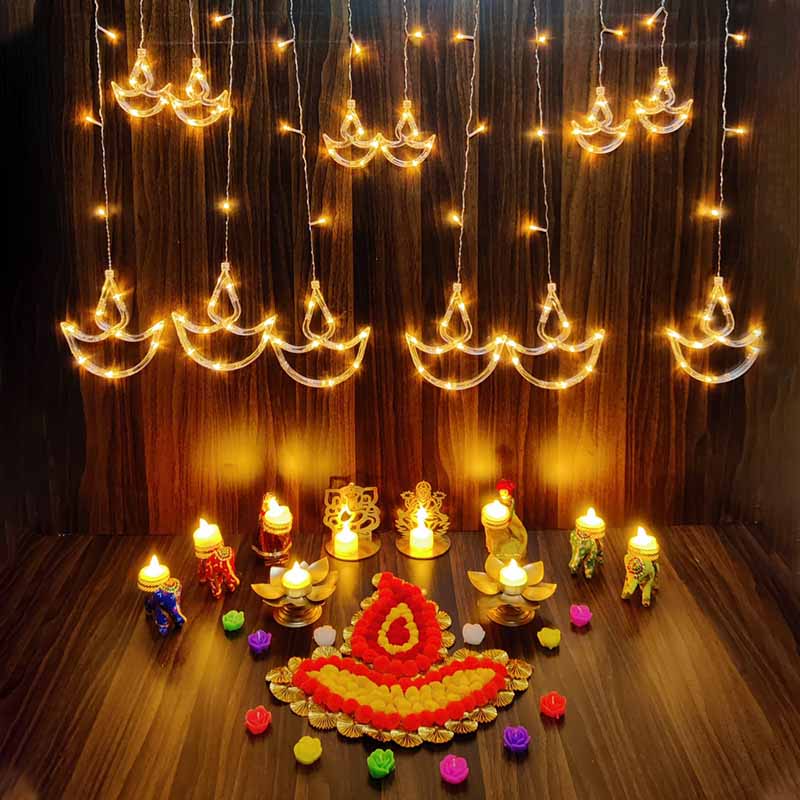 Diya Backdrop Diwali Festival Combo Diwali Decor CollectionHoMafy