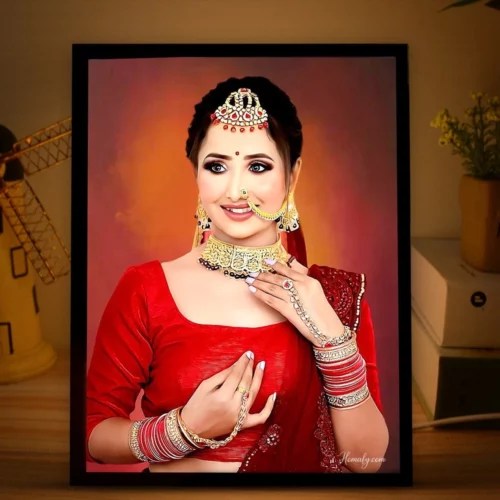 Oil Painting Photo Frame Birthday photo frame Birthday gift for