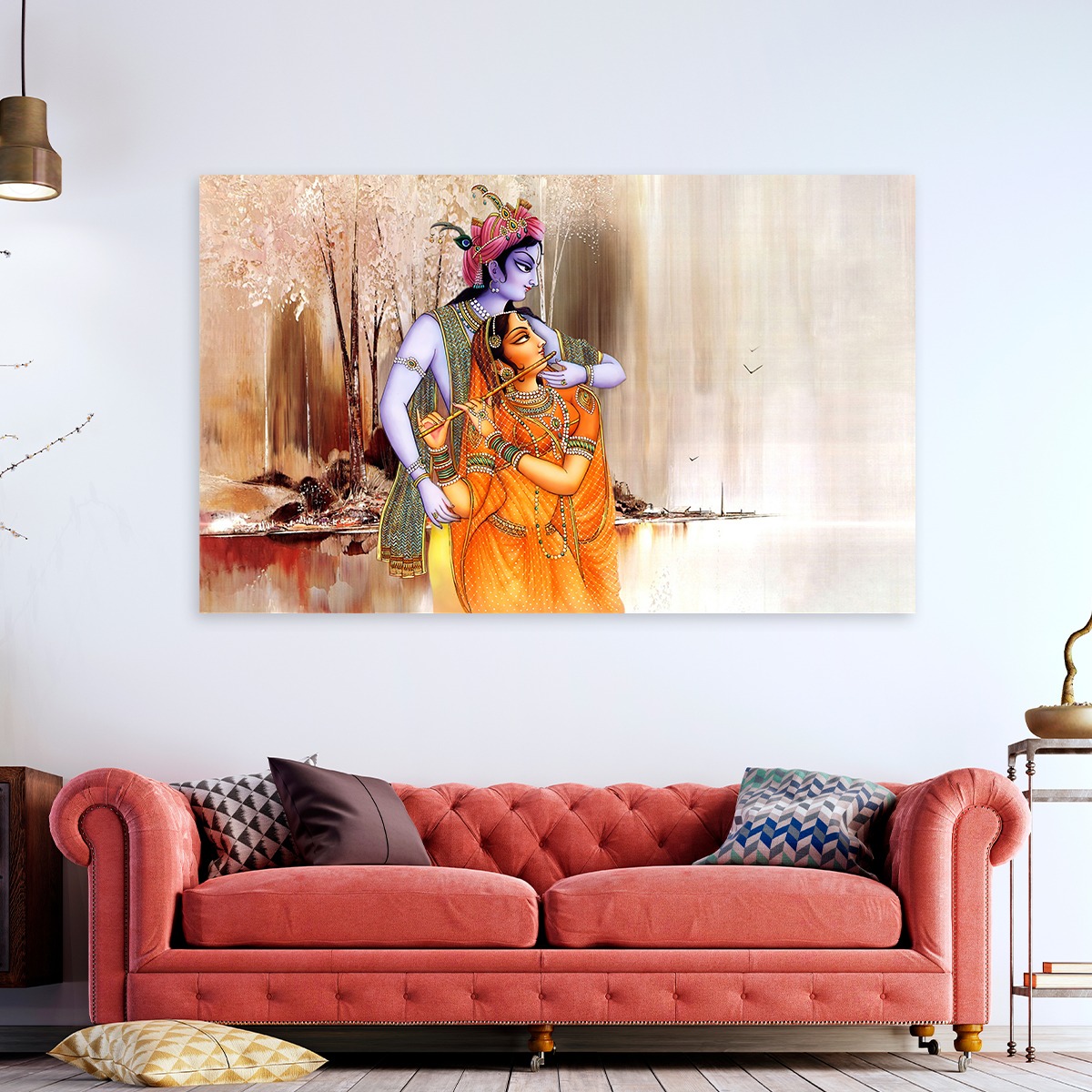 Radha Krishna Canvas Painting Canvas Paintings HoMafy