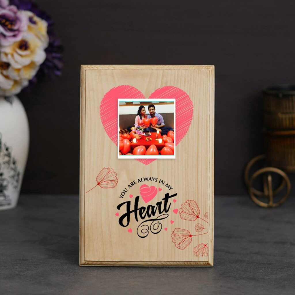 Romantic Valentine Wooden Frames Valentine Gifts Customized