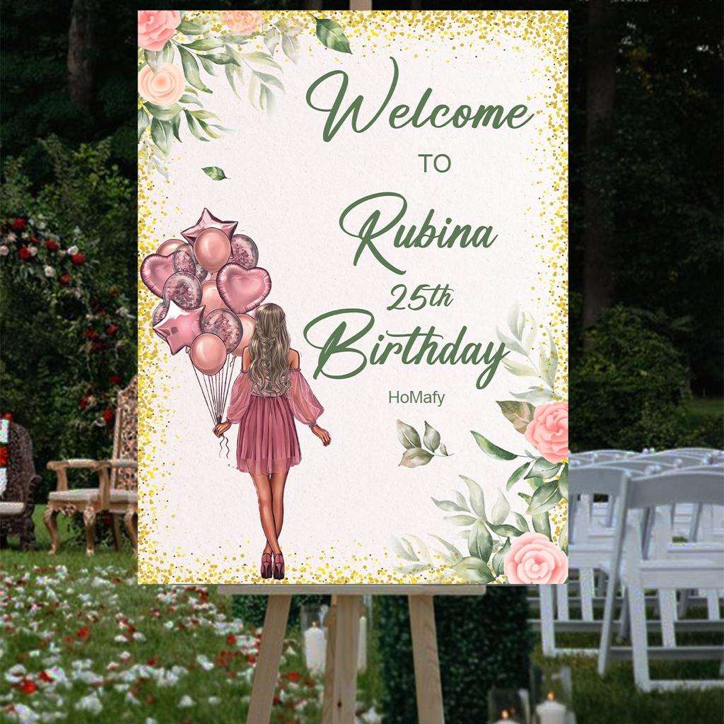 Personalised Birthday Party Board Birthday Sign Board