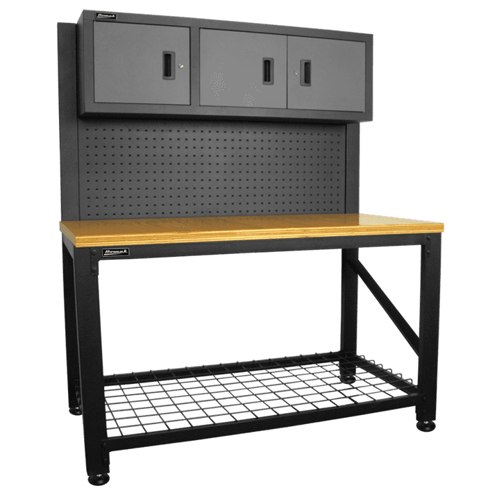 59" Garage Series 3 Door Workstation Homak Manufacturing