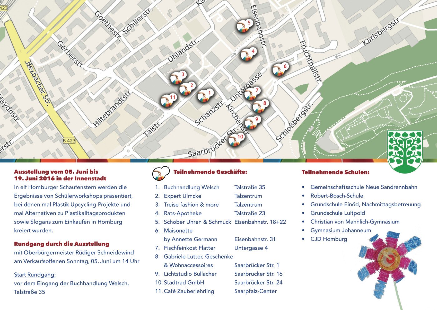 Karte Homburg Saar Verkaufsoffener Sonntag in Homburg mit Ausstellung in der Innenstadt