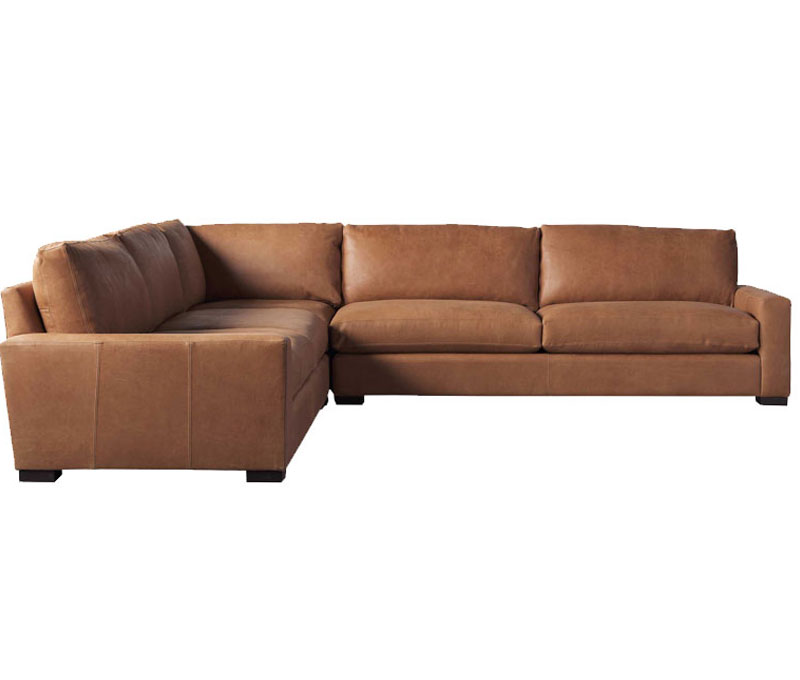 Newport Leather Sectional Home Evolution