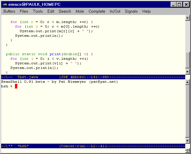 BeanShell User's Guide