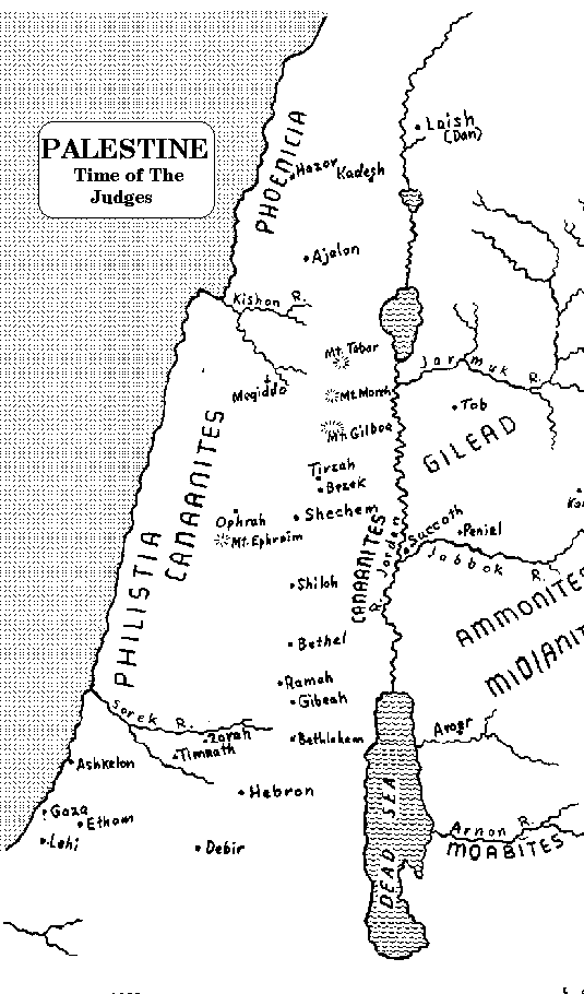 map of palestine in the time of christ