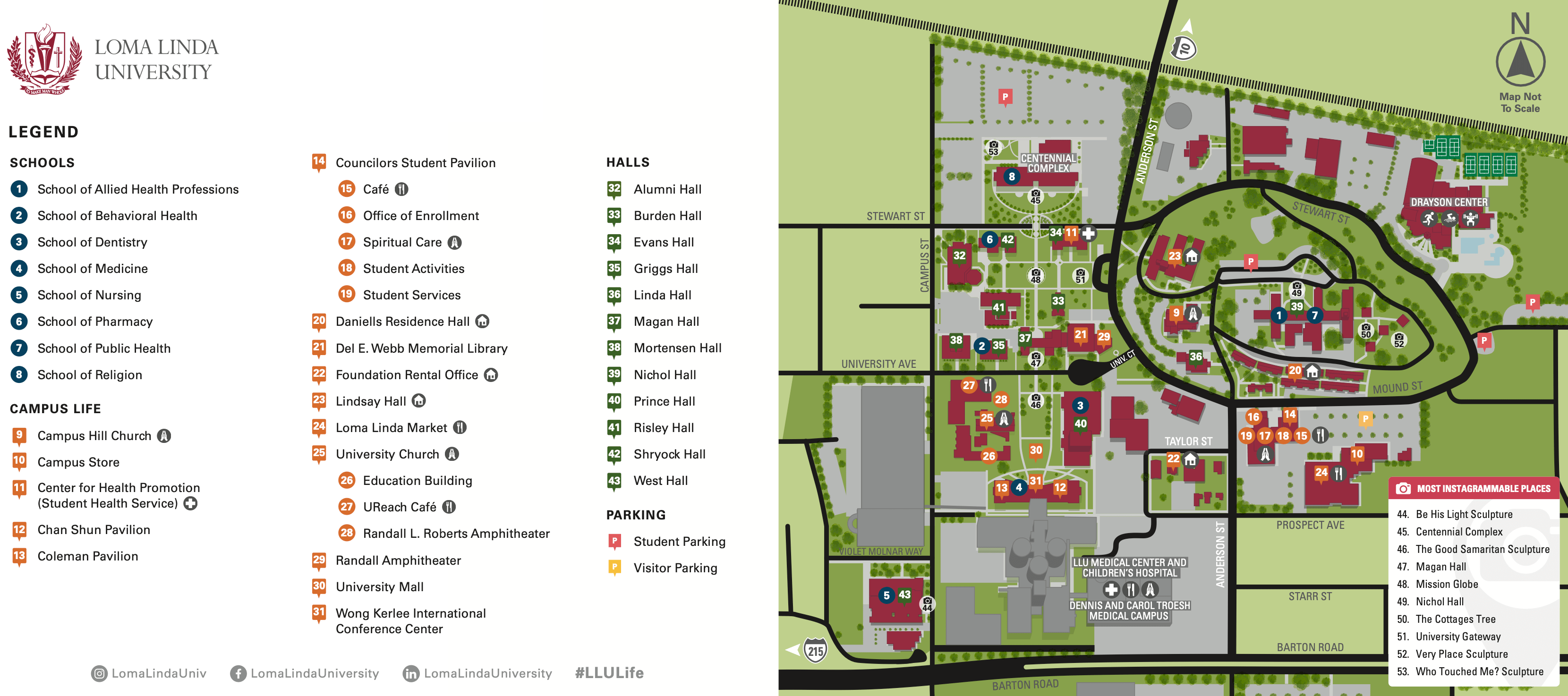 Loma Linda Campus Map Campus Map | Loma Linda University