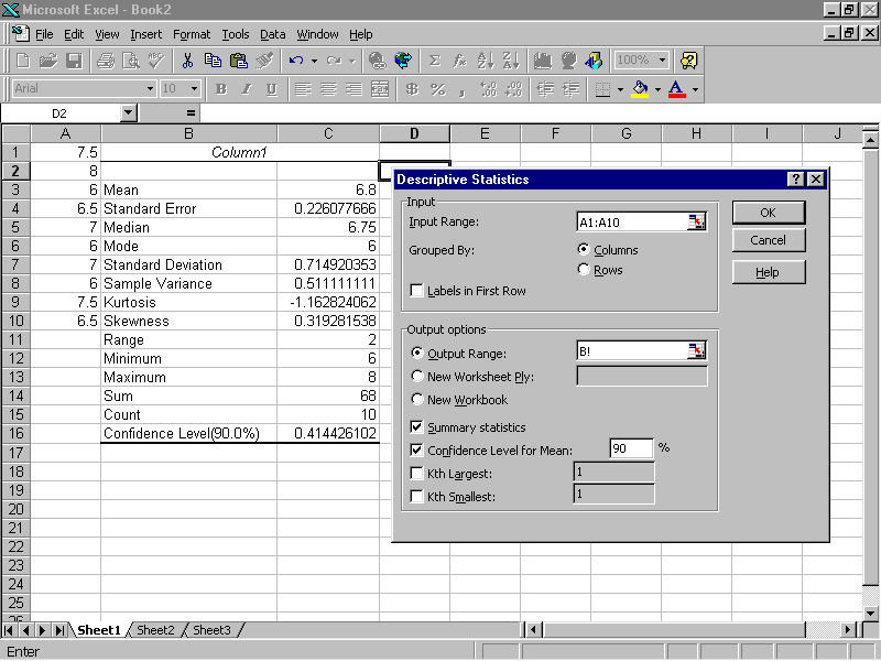 How to calculate standard error of the mean in excel bingertn