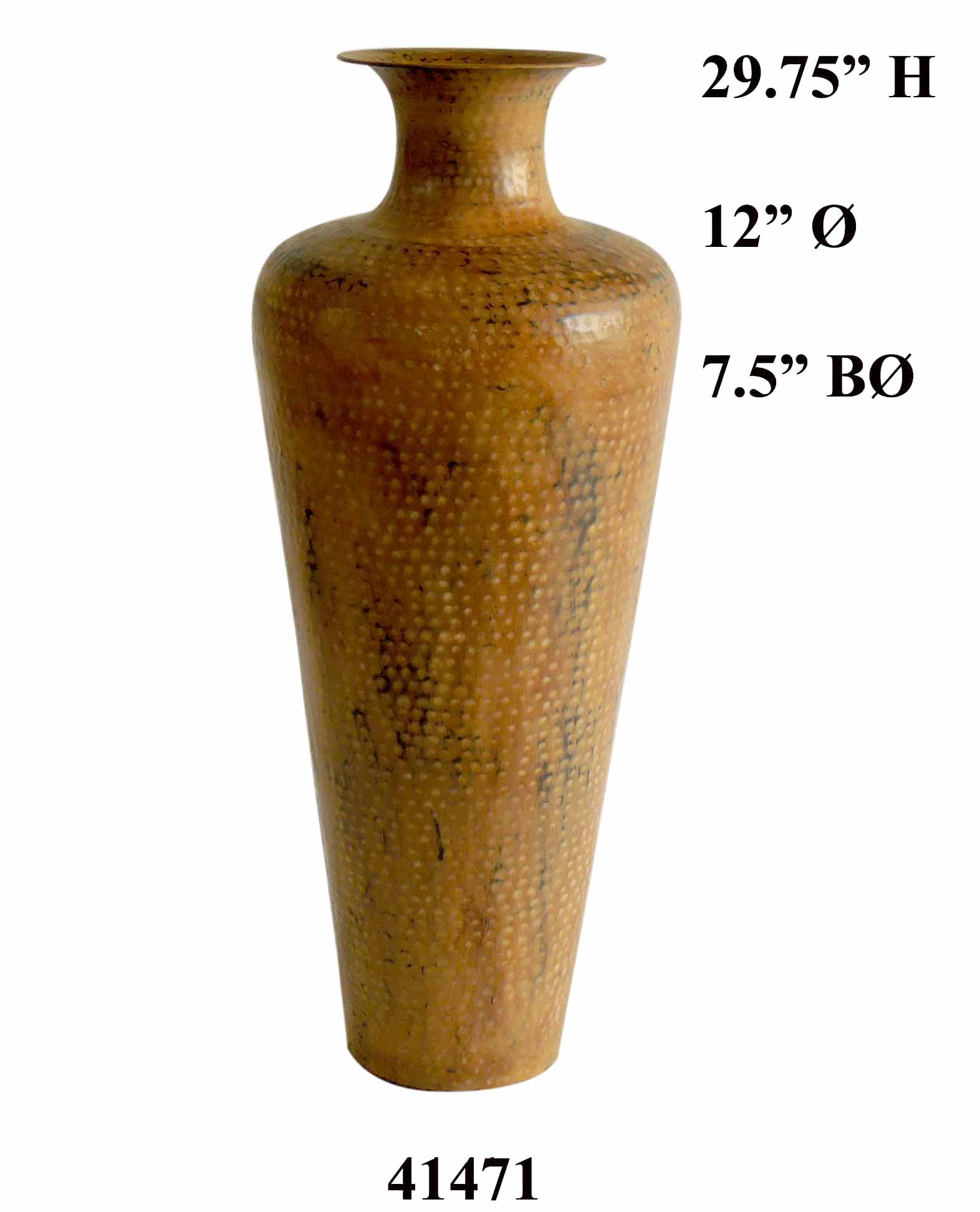 Sheet Metal Iron Vases Home Accents