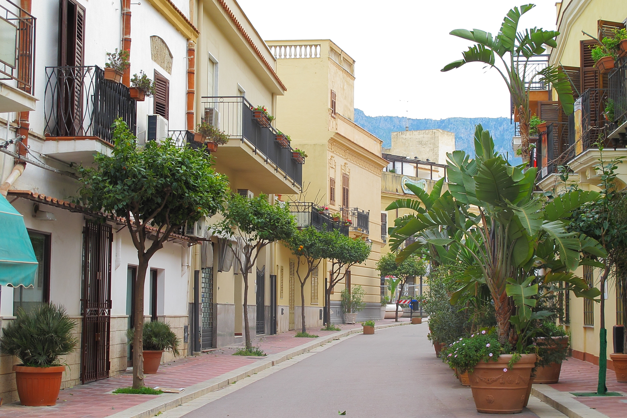 Picture of the Day Street in Terrasini, Sicily Blog