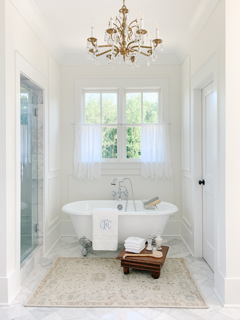 The Vintage Clawfoot Tub A Peek Into Our Master Bathroom Home and Hallow