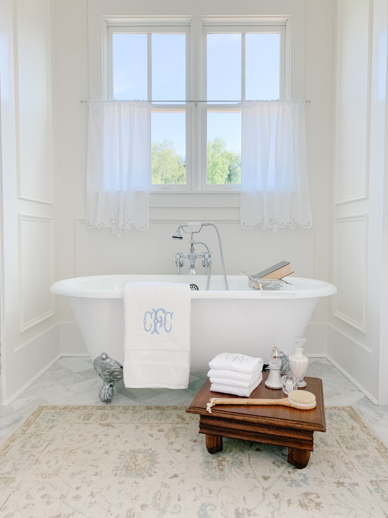 The Vintage Clawfoot Tub A Peek Into Our Master Bathroom Home and Hallow