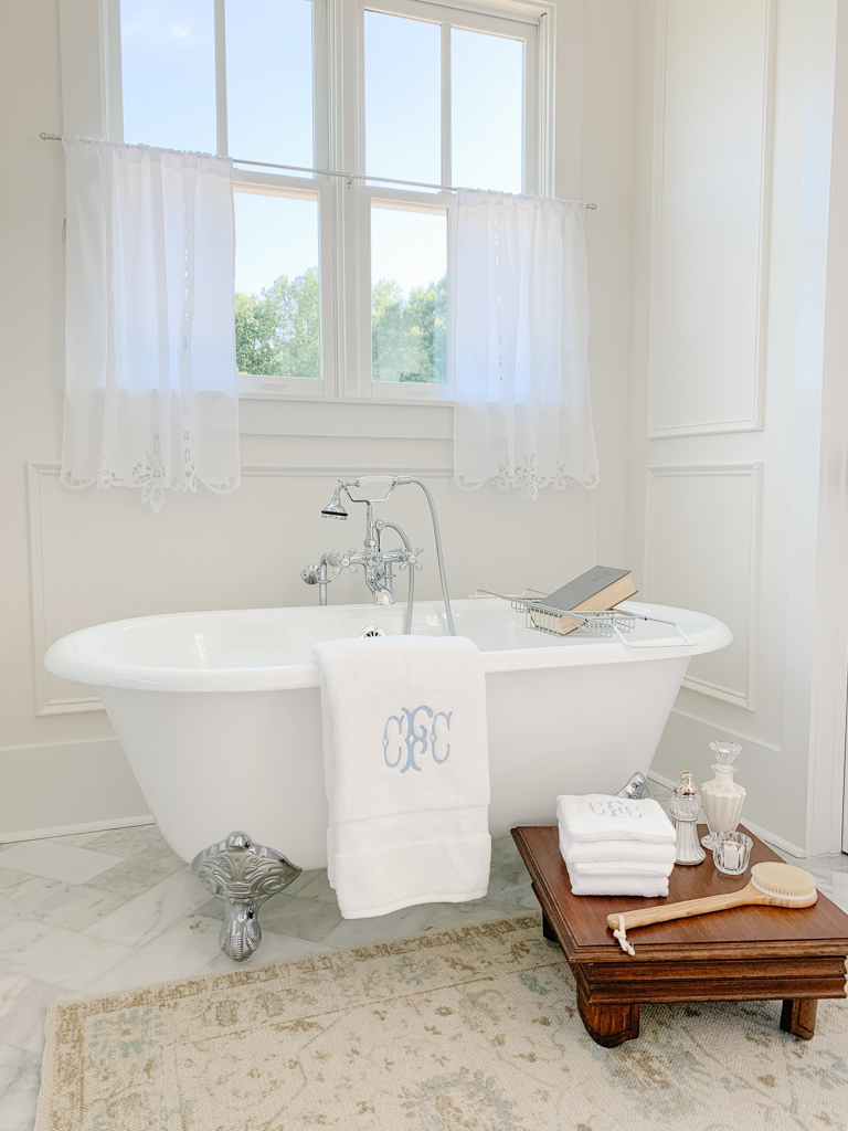 The Vintage Clawfoot Tub A Peek Into Our Master Bathroom Home and Hallow