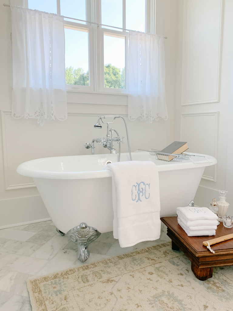 The Vintage Clawfoot Tub A Peek Into Our Master Bathroom Home and Hallow