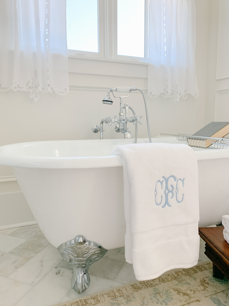 The Vintage Clawfoot Tub A Peek Into Our Master Bathroom Home and Hallow