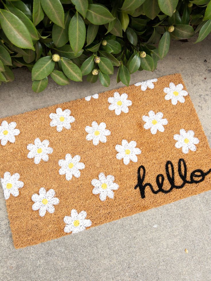 How To DIY a Spring Doormat Home & Texture