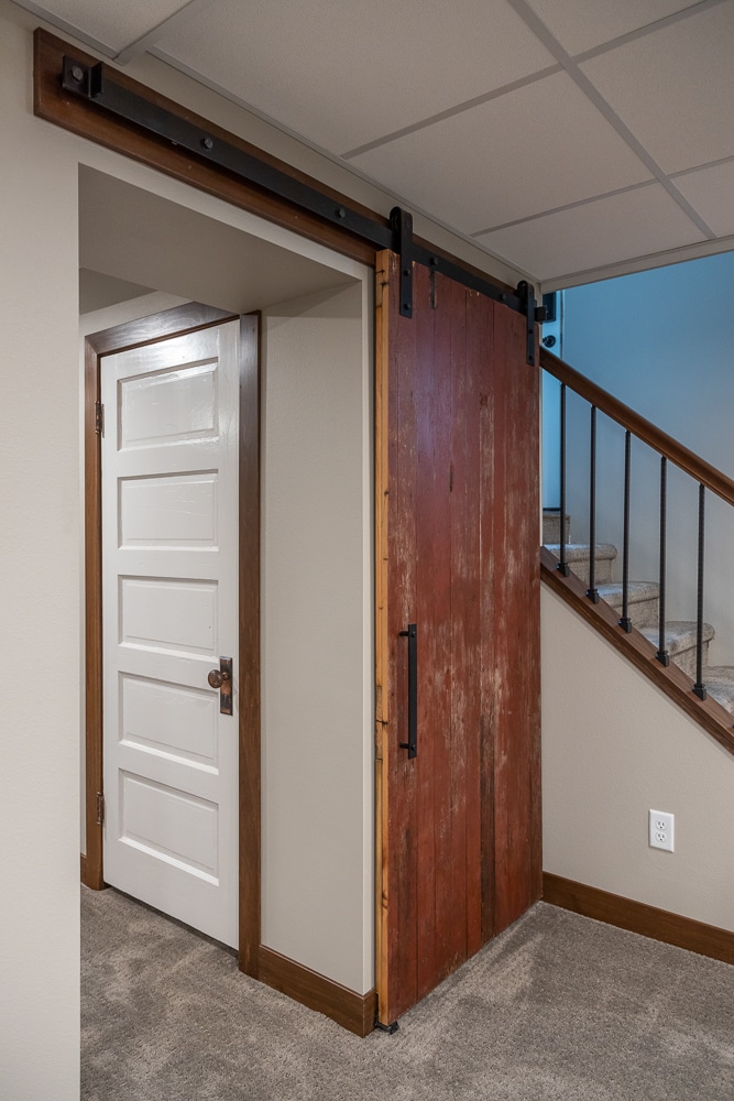 Barn Door Basement - The Home Authority, Inc.