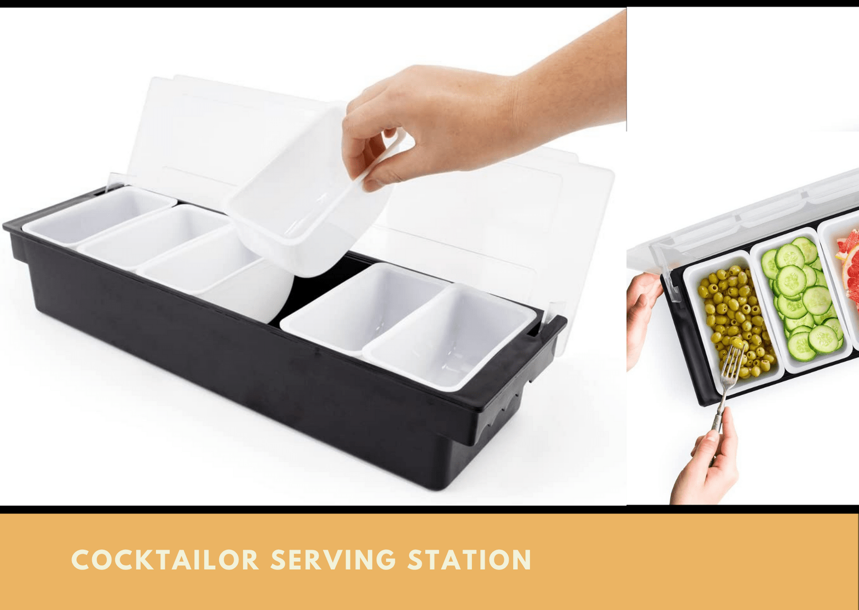 Cocktailor Serving Station Home Bar Kit