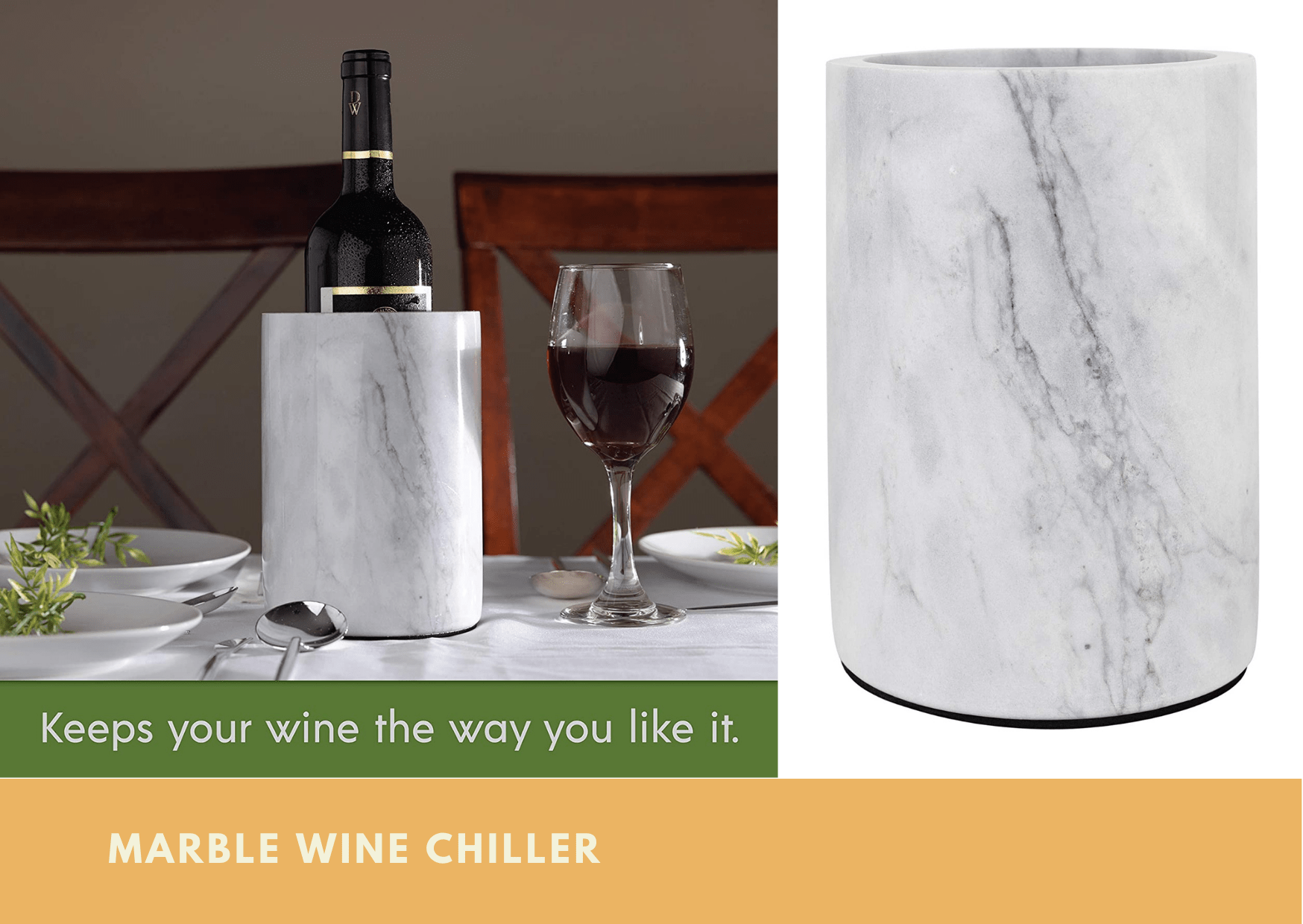 Marble Wine Chiller Home Bar Kit