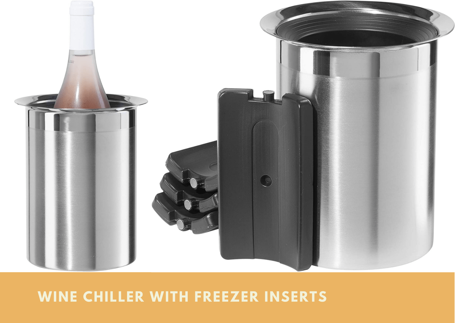 Wine Chiller With Freezer Inserts Home Bar Kit