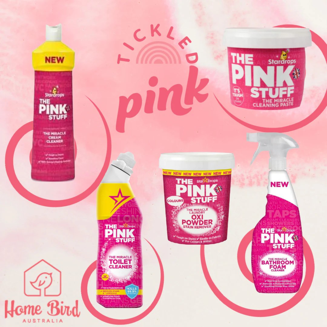 Essential British cleaning products let's clean using ONLY Pink Stuff