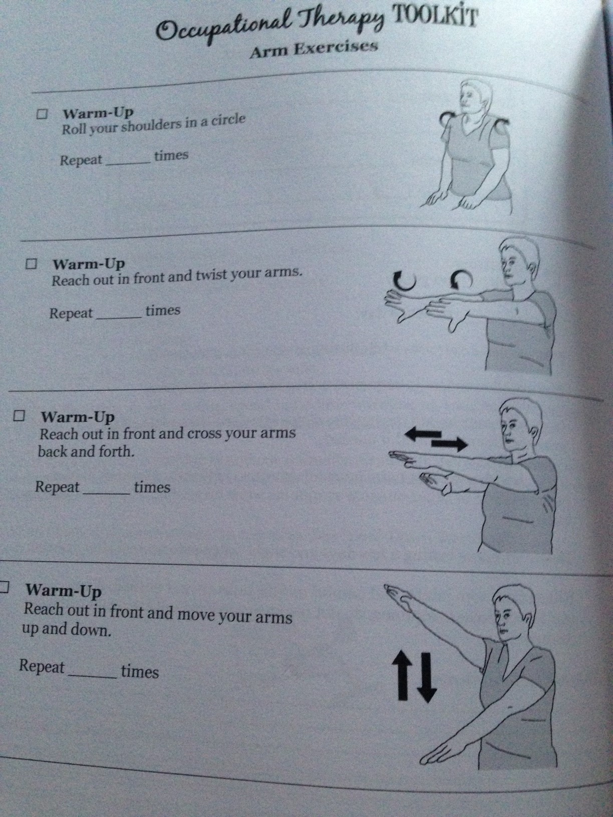 Upper Extremity Arom Exercises