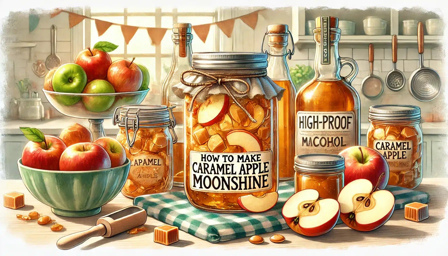 How to Make Caramel Apple Moonshine