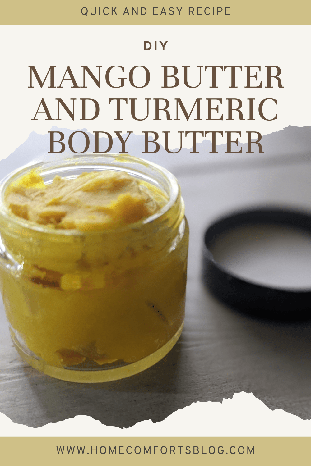 DIY Revitalizing Body Butter How to Make Mango Butter and Turmeric