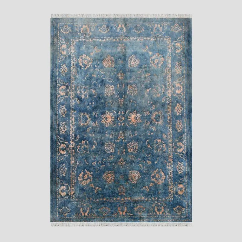 Blue and Orange Carpet