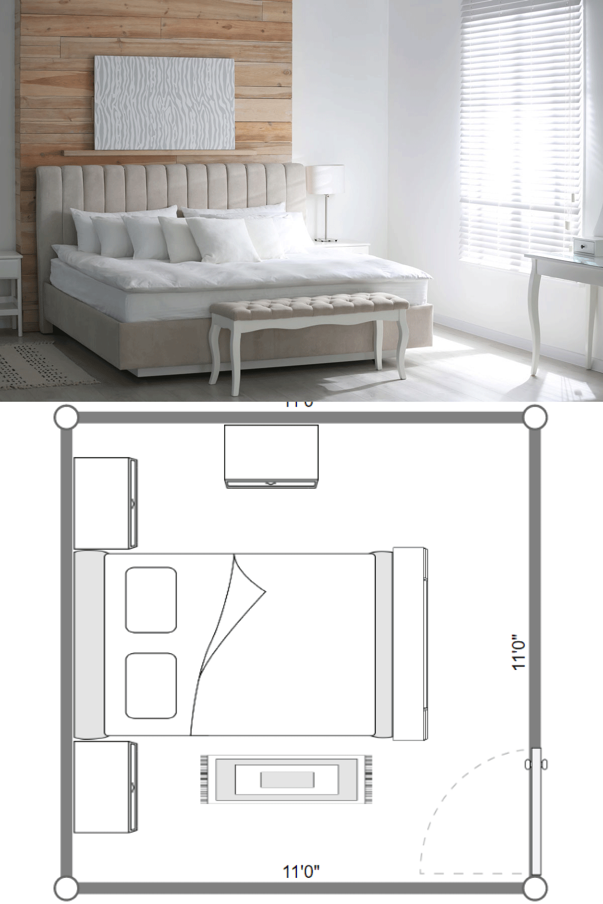9 Great 11 x 11 Bedroom Layout Ideas
