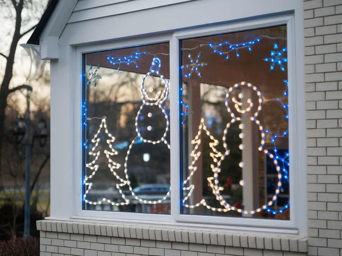 15 Christmas Window Treatment Ideas That Frame Winter