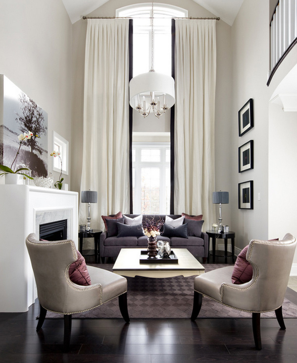15 Pretty in Purple Living Room Furniture Home Design Lover