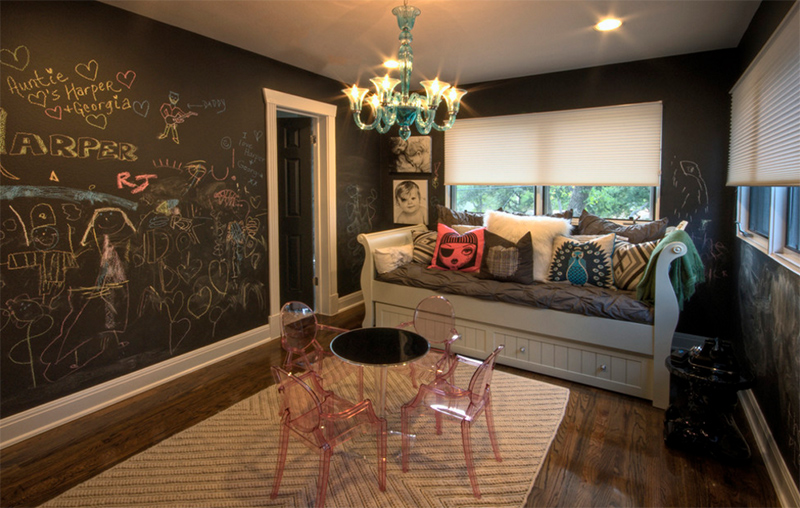 20 Chalkboard Walls and Decors in the Living Room Home Design Lover
