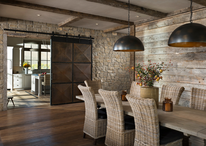 20 Splendid Dining Rooms with Wooden Sliding Doors Home Design Lover