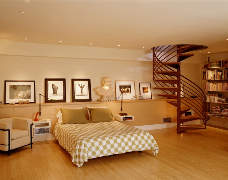 20 Beautiful Bedrooms with Stairs Home Design Lover