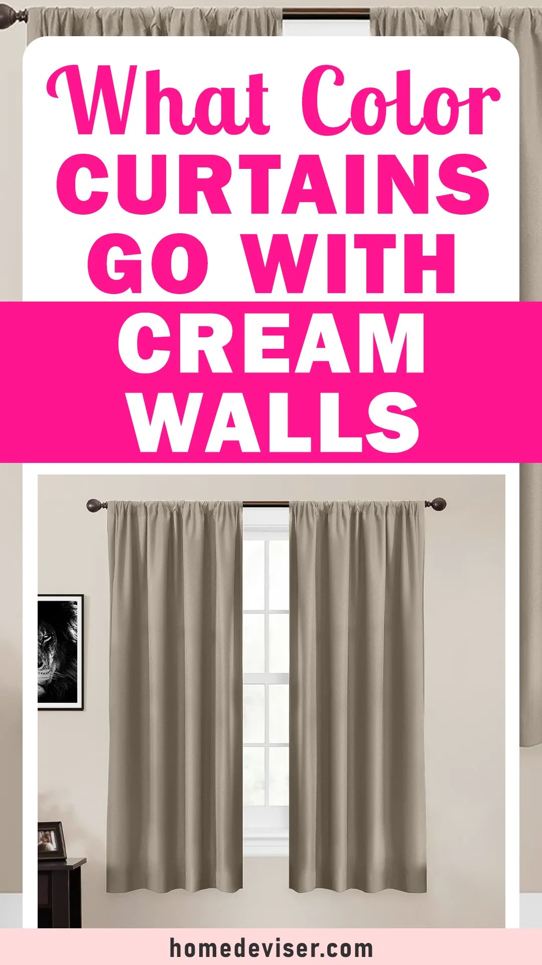 What Color Curtains Go With Cream Walls? (14 Best Options) Home Deviser