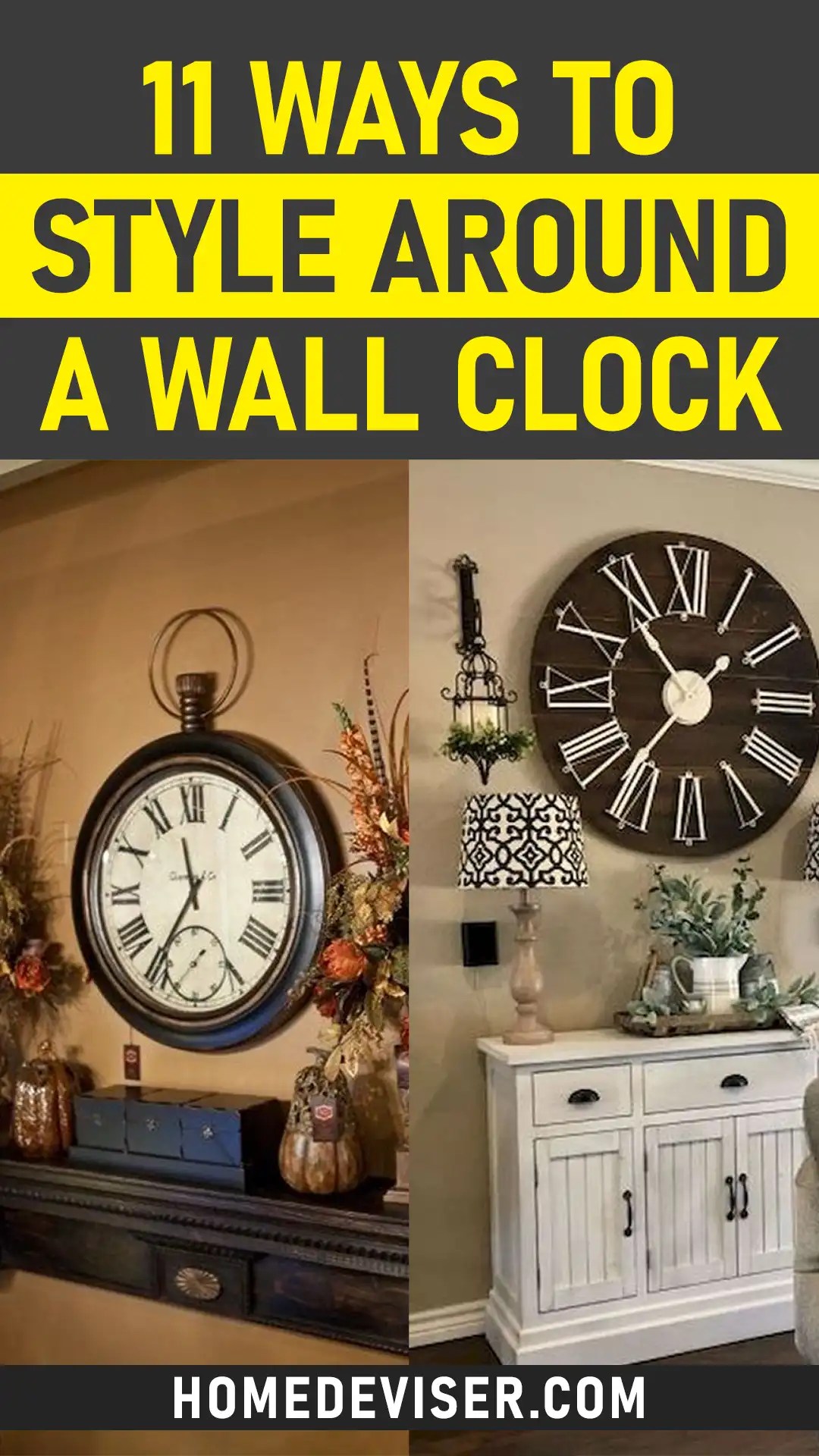 How To Decorate Around a Wall Clock? Home Deviser