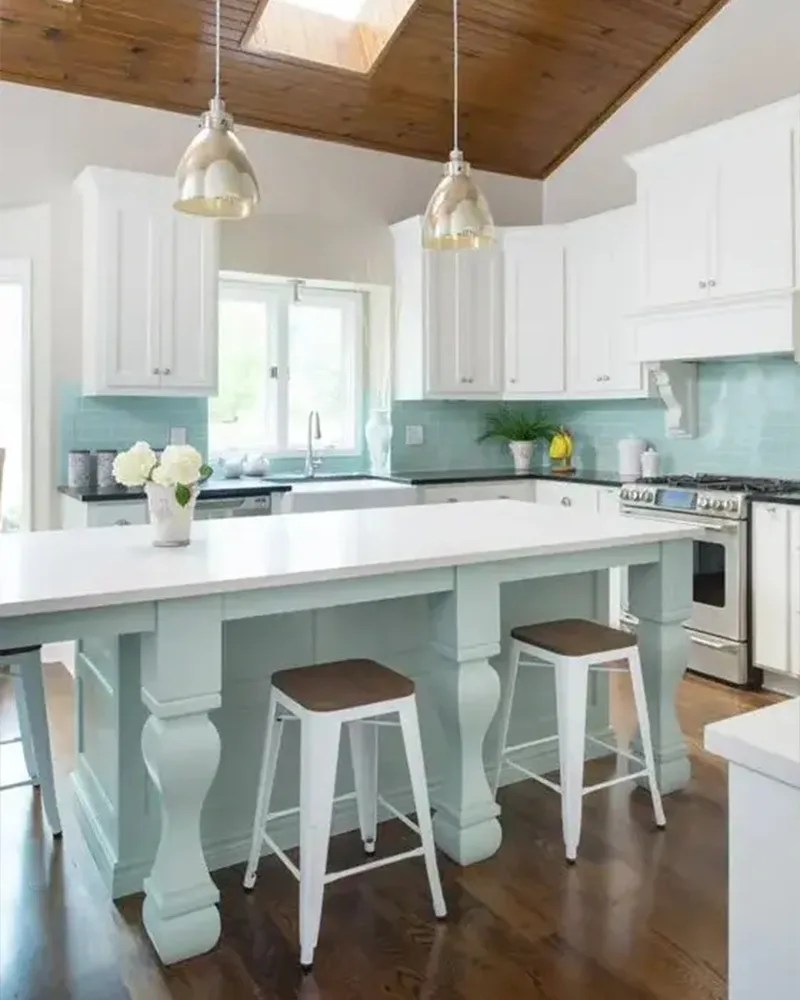 33 EyeCatching Blue Kitchen Island Ideas Home Deviser