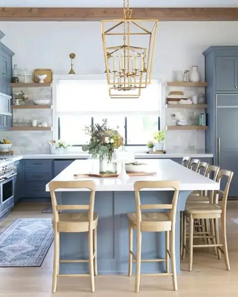 33 EyeCatching Blue Kitchen Island Ideas Home Deviser