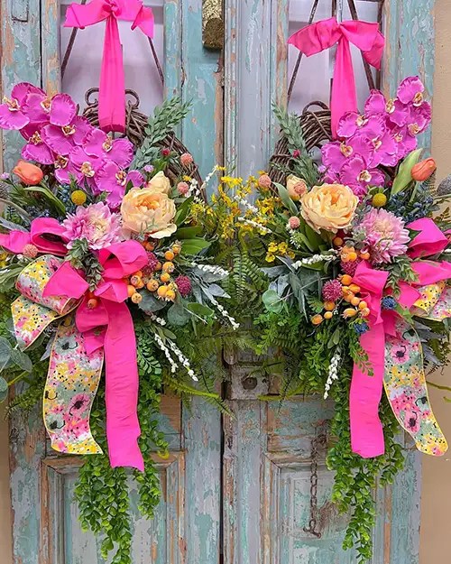 51 Stunning Spring Wreaths for Front Door Ideas You Need Home Deviser