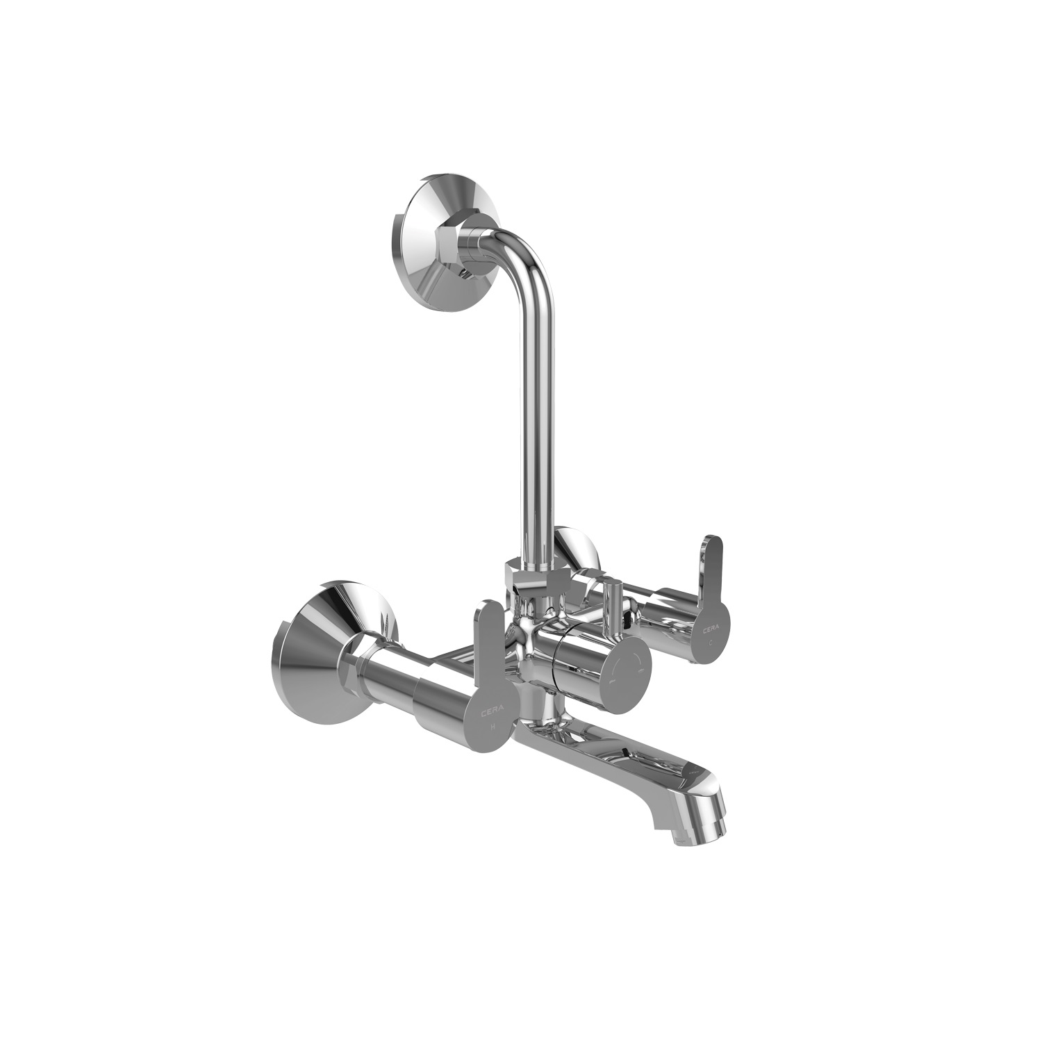 CERA Victor Wall Mixer F1015401 with bend pipe for overhead shower