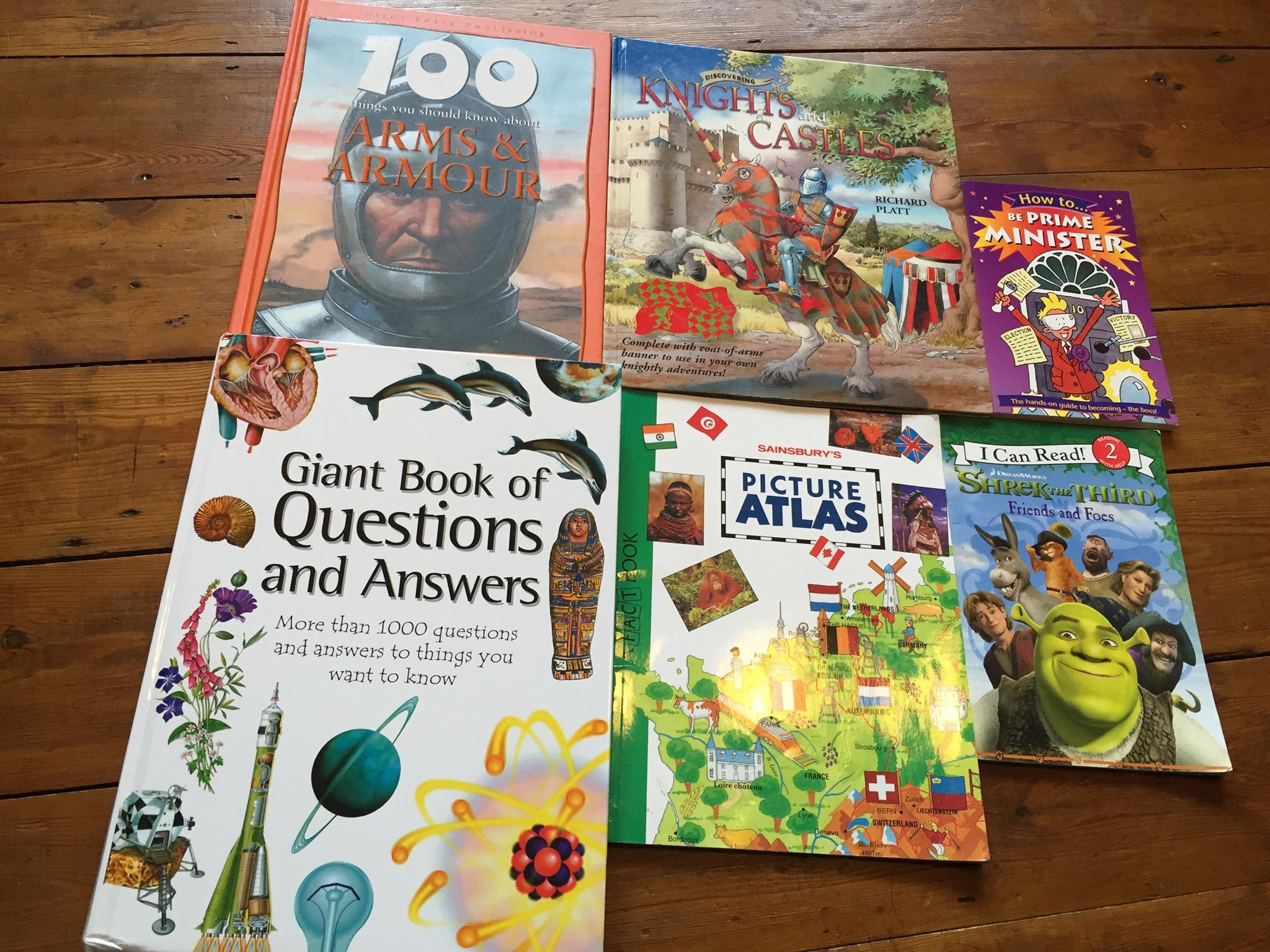 Charity shop find books Home Ed Tales