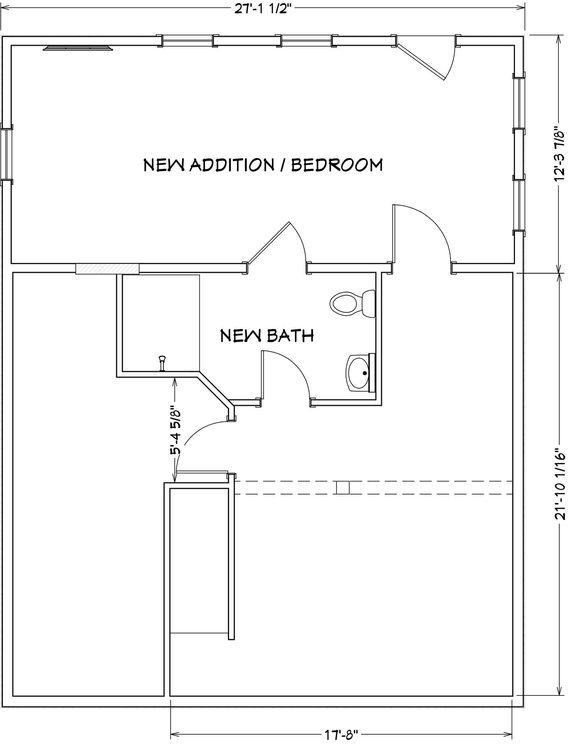 Addition Blueprint Custom Home Elements